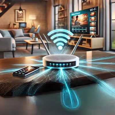 Roteador ajustado para streaming de vídeo com alta performance.