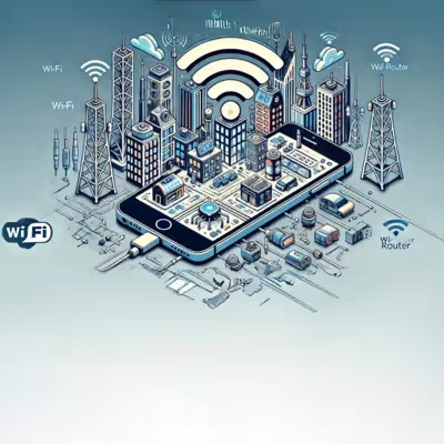 Celular exibindo opções para compartilhar internet em redes.