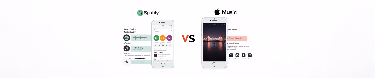 Comparativo entre Spotify e Apple Music no smartphone