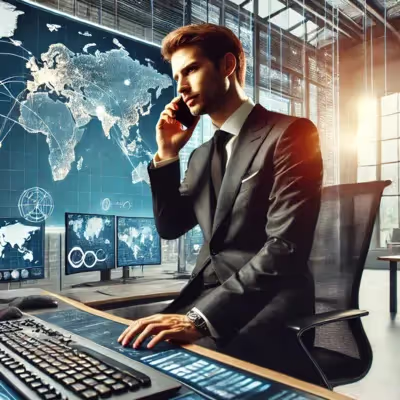 Telefone exibindo código DDI para chamadas comerciais.