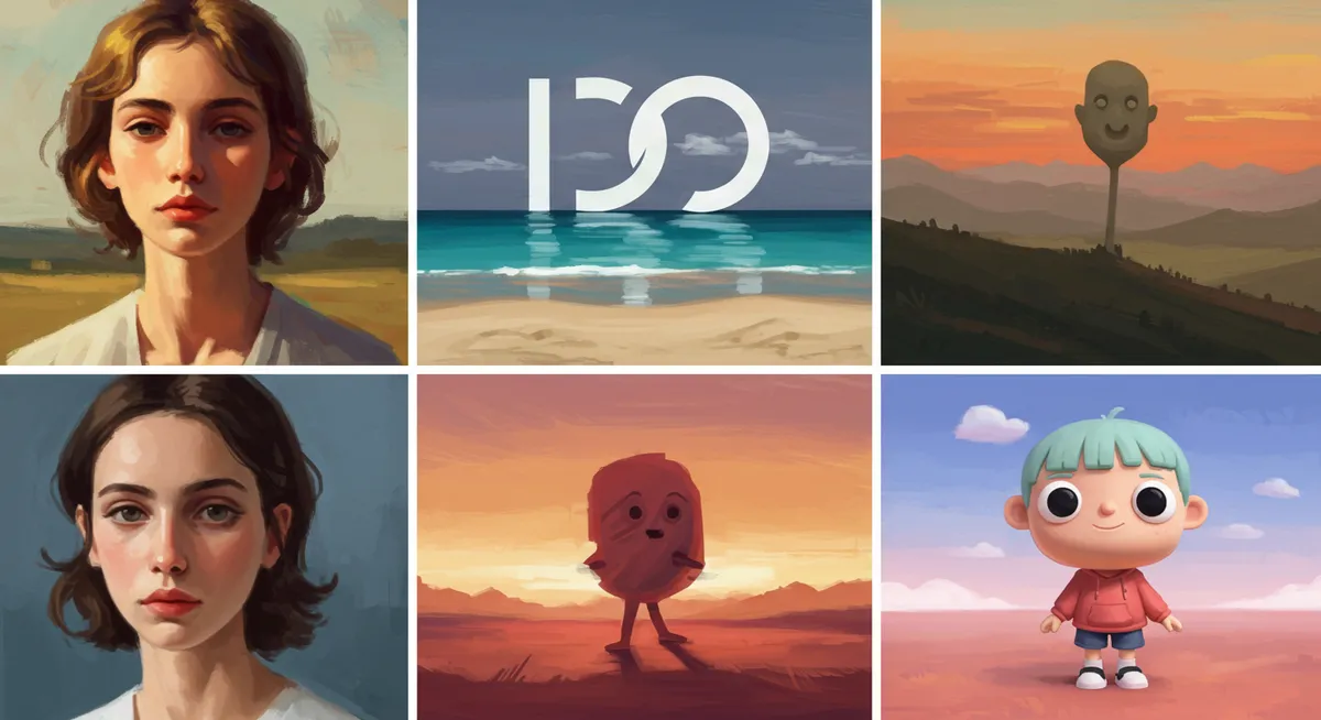 Galeria de ilustrações digitais em diferentes estilos