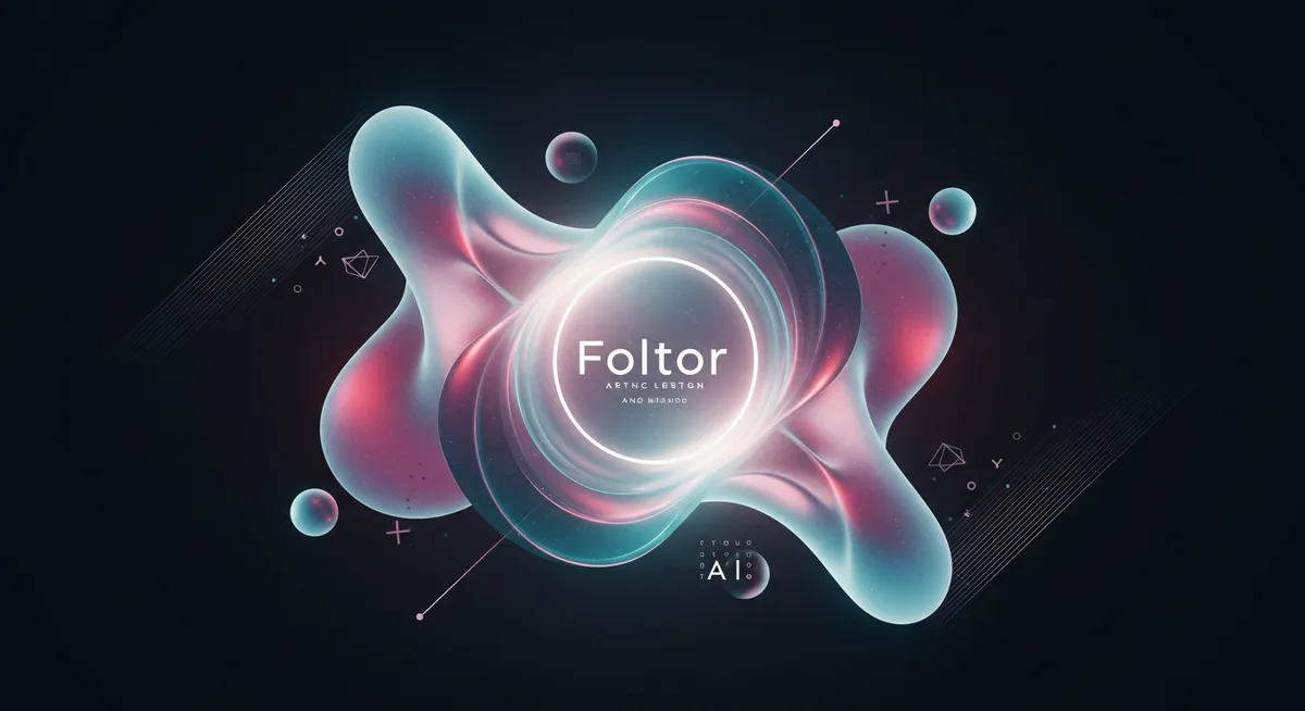 Arte digital abstrata futurista com formas orgânicas