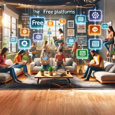 Estudantes explorando cursos gratuitos em plataformas digitais.