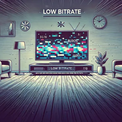 O efeito do bitrate na qualidade do streaming.