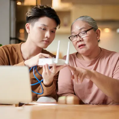 Aprendendo sobre funções avançadas de roteador juntos.