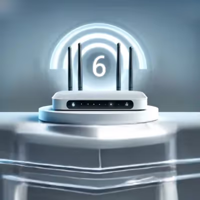 Roteador com Wi-Fi 6 para internet ultrarrápida e estável.