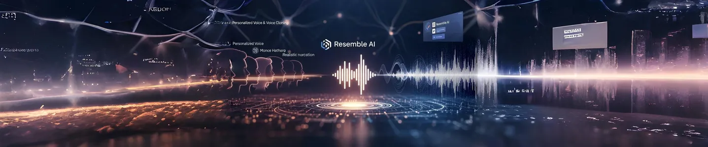 Resemble AI gerando vozes realistas a partir de áudio