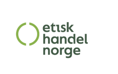 Etisk handel Norge-logo med grønn sirkel og tekst.