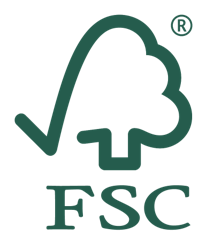 FSC-merket med stilisert tre og bokstavene FSC under.