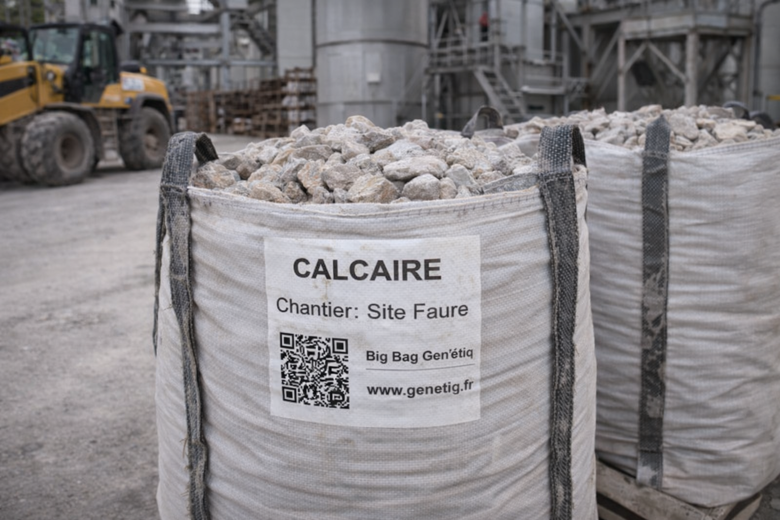 Étiquette big bag usine