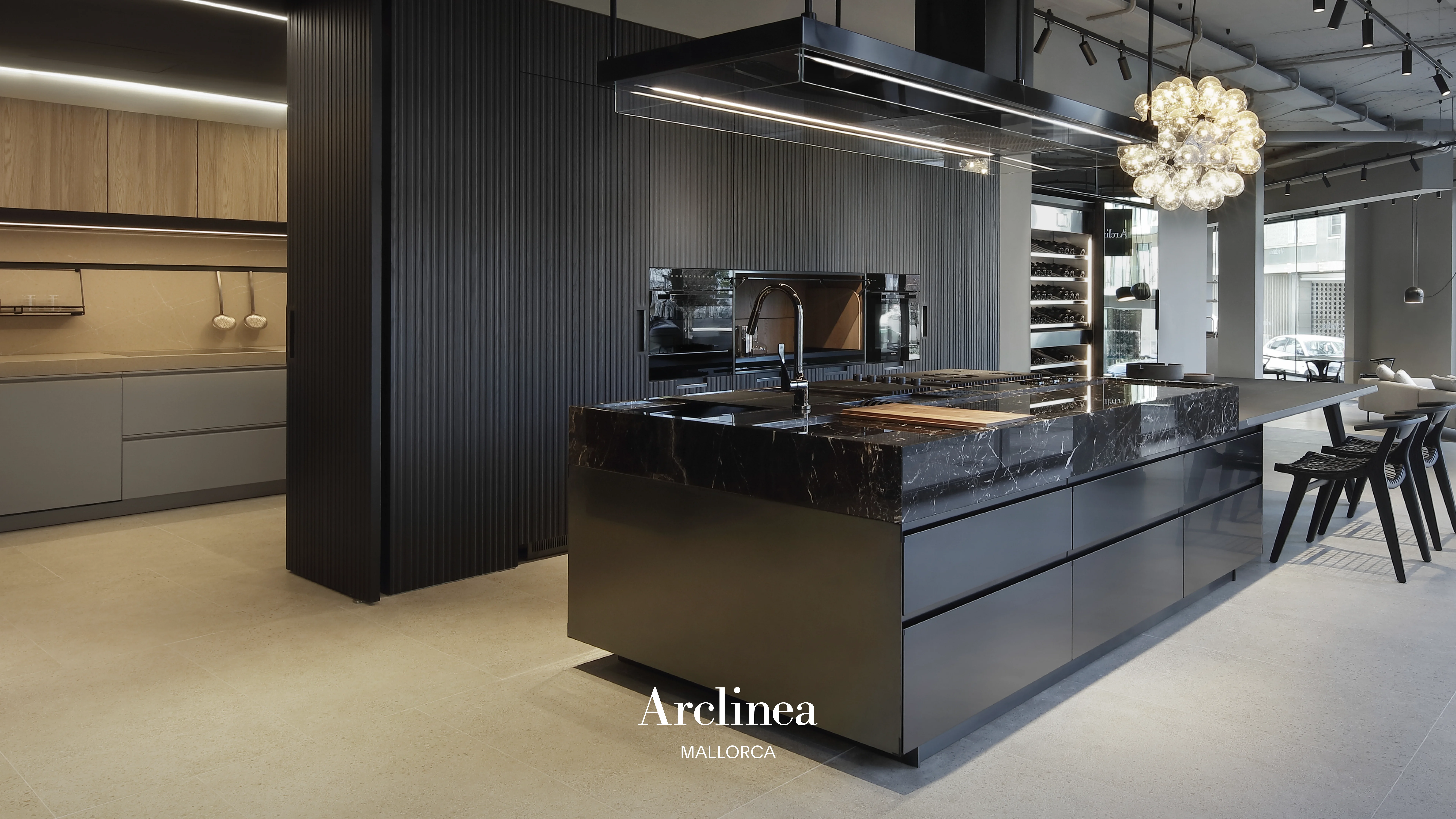 Italienisches Küchendesign, inszeniert für Palma