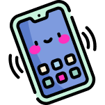 représente un téléphone afin de contacter Punchweb sur son mobile