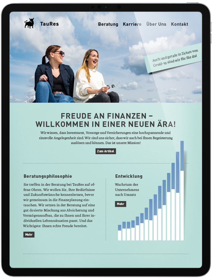 Taures Redesign, Branding, Markenentwicklung