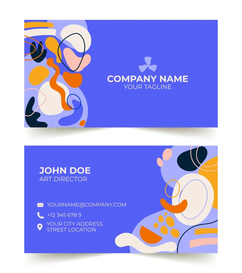 Company stamp, letterhead, and business card design for new businesses