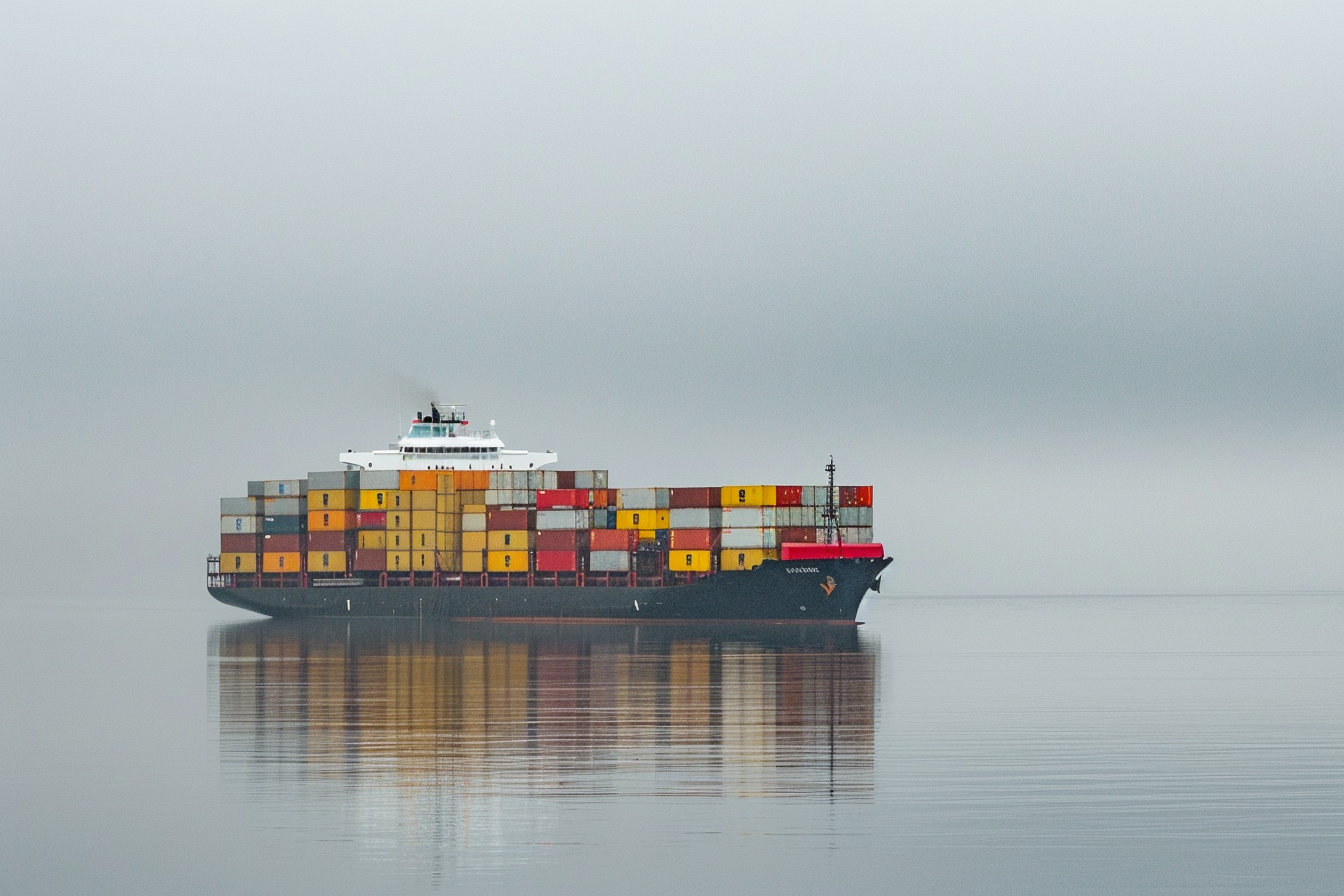 container ship at sea