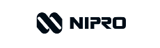NIPRO company logo with stylized double diamond icon.