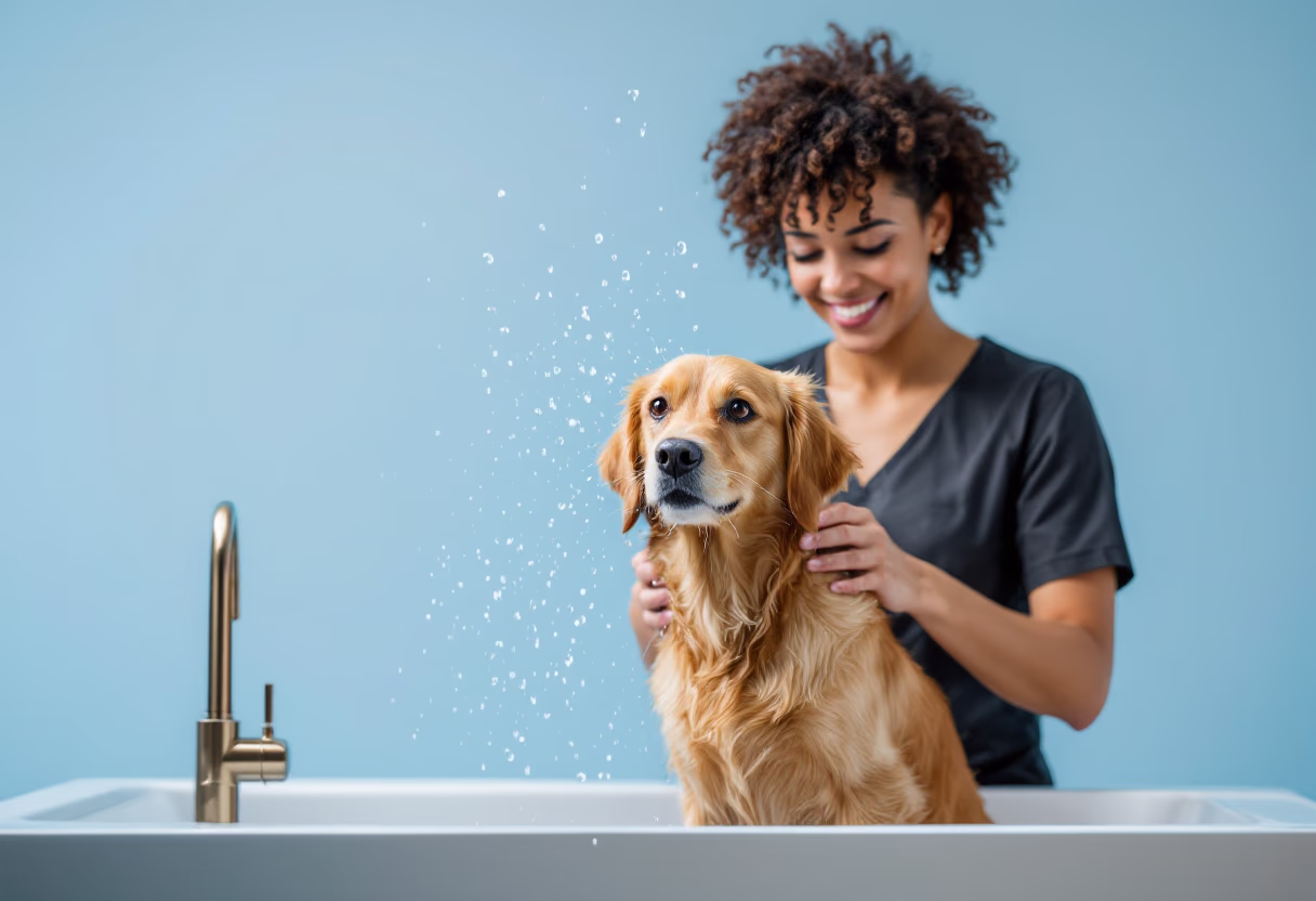 image of pet grooming activities