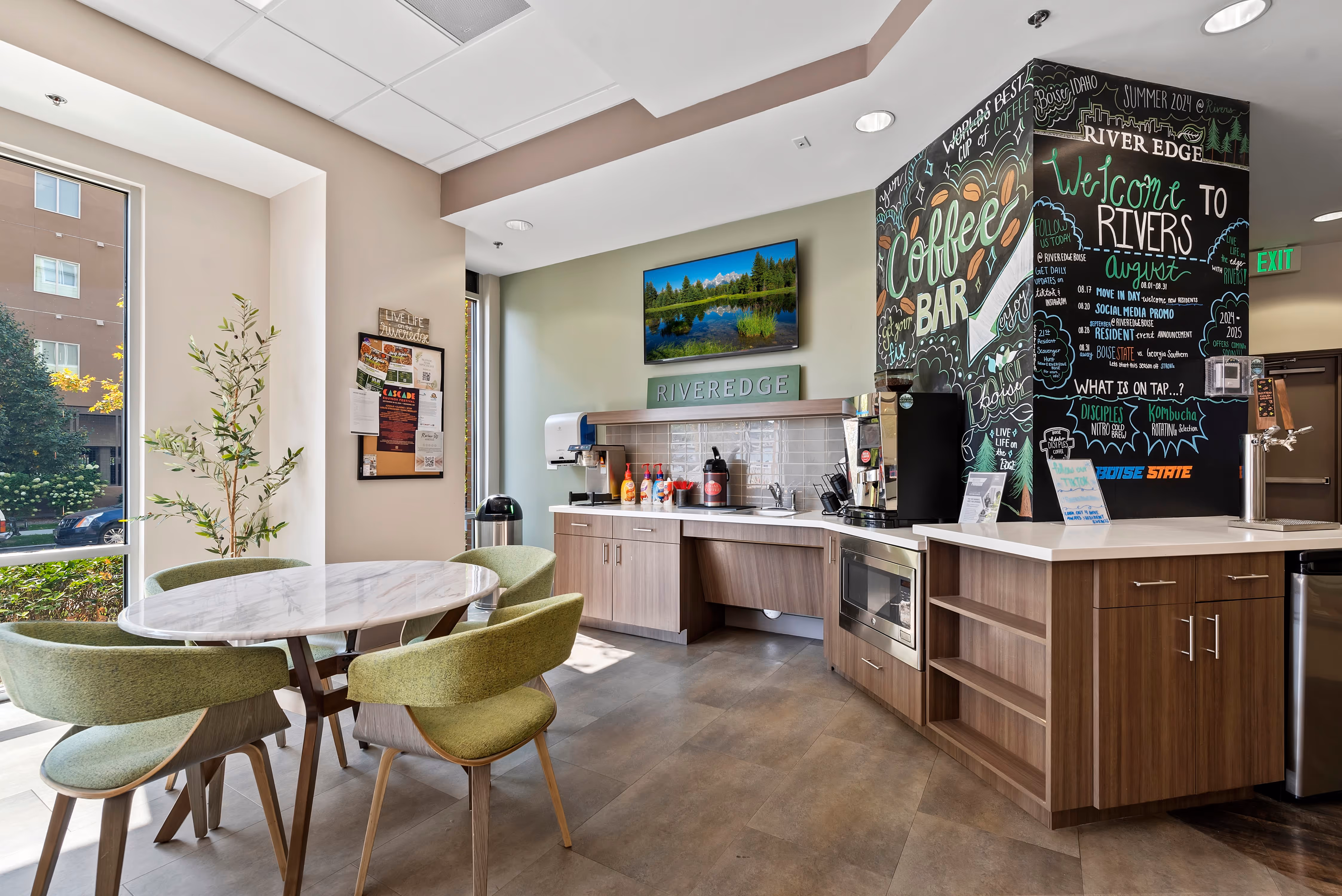 coffee and kombucha bar