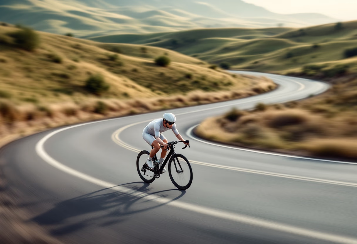 image of bicycle in motion (for a bicycle shop)