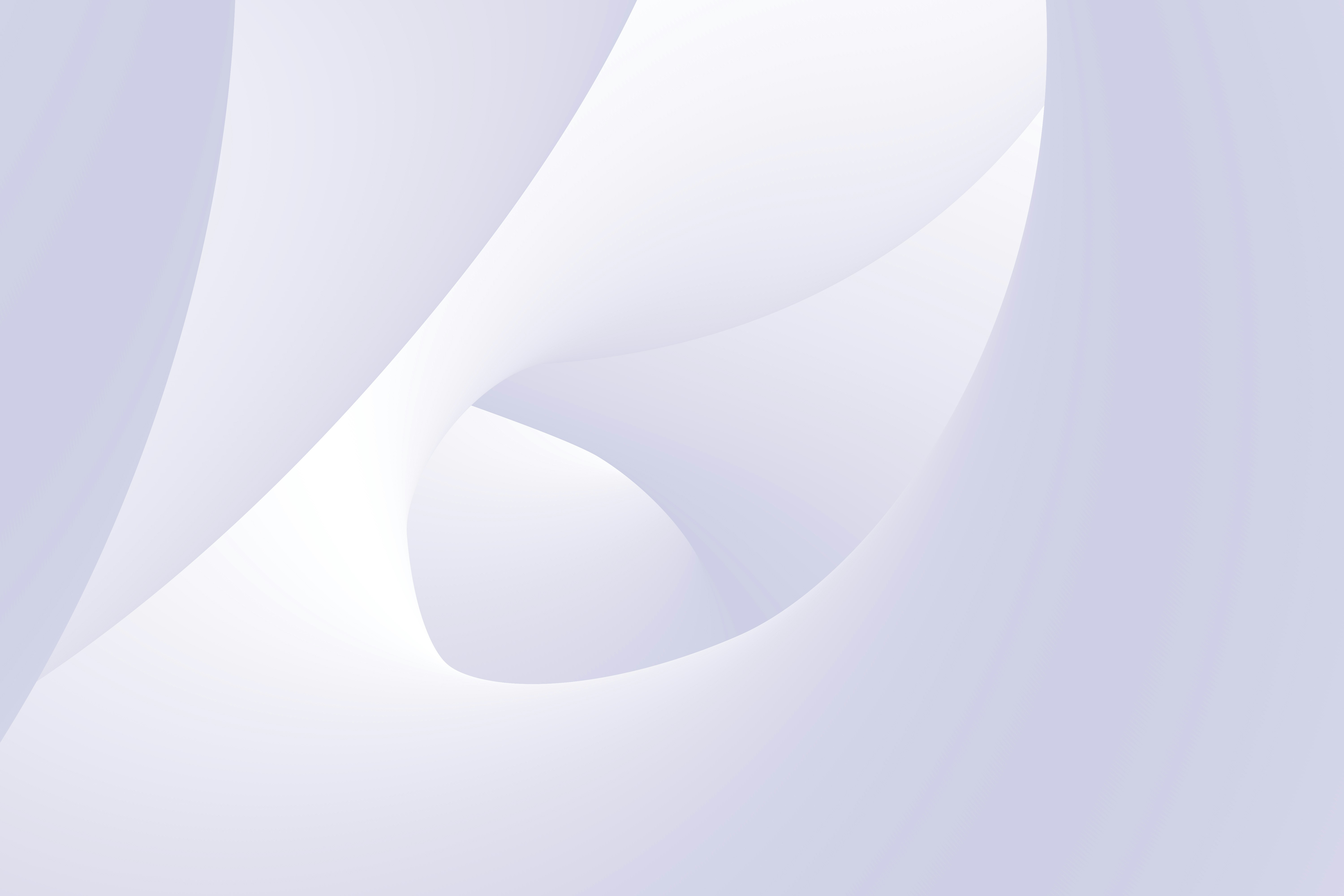 Soft abstract white and light gray curved shapes creating a smooth flowing design.
