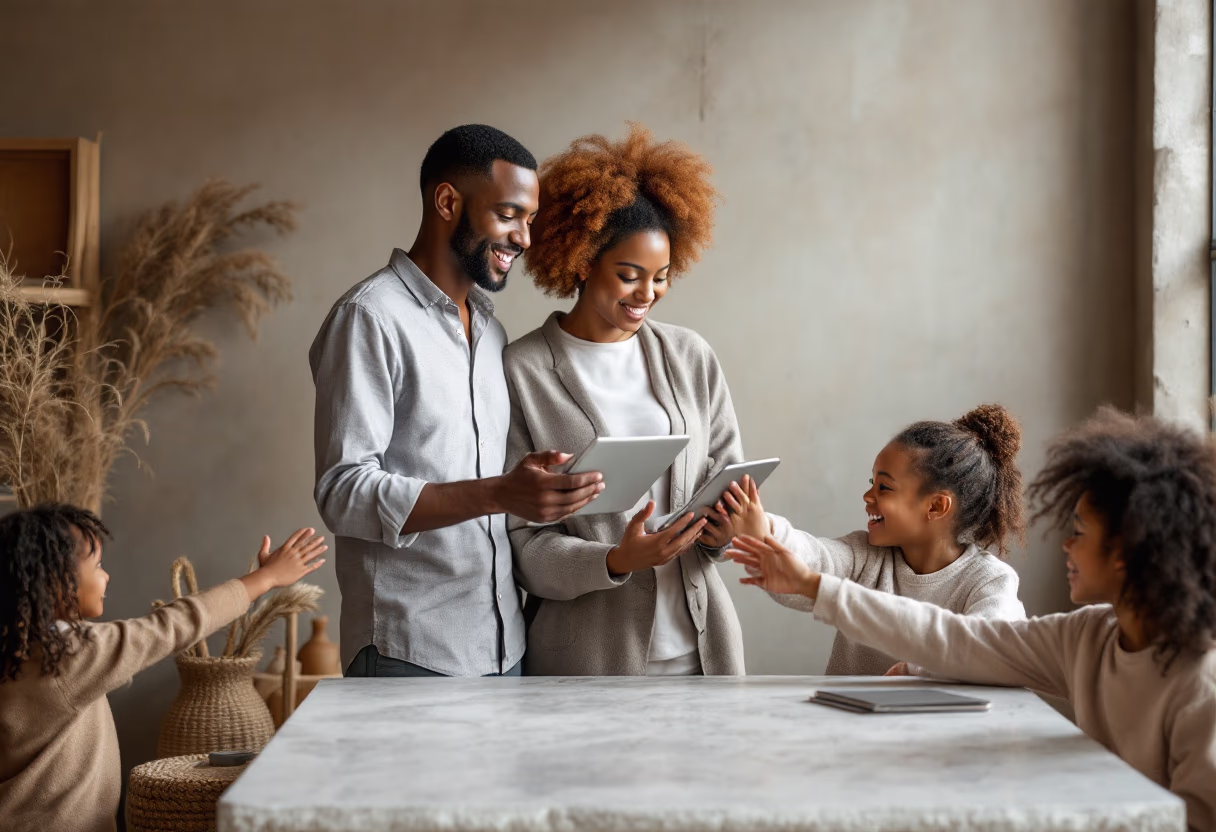 image of a teacher interacting with students using digital tools