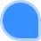 Blue speech bubble icon with a rounded triangular tail on the left side.