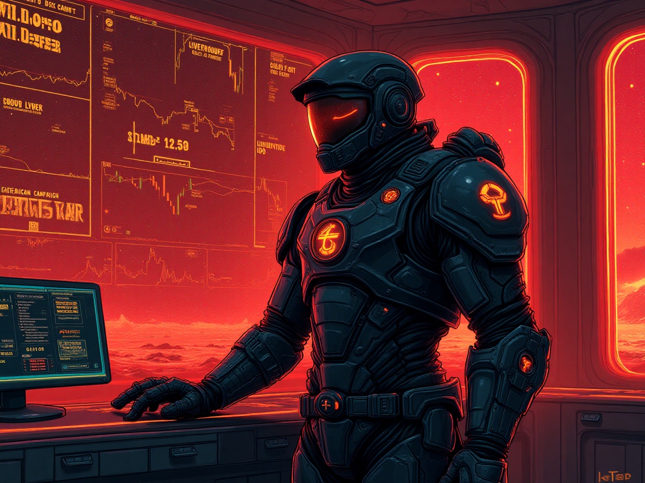 "Hanzo monitoring V-Box and Alpha & Delta trading system for market flow insights"