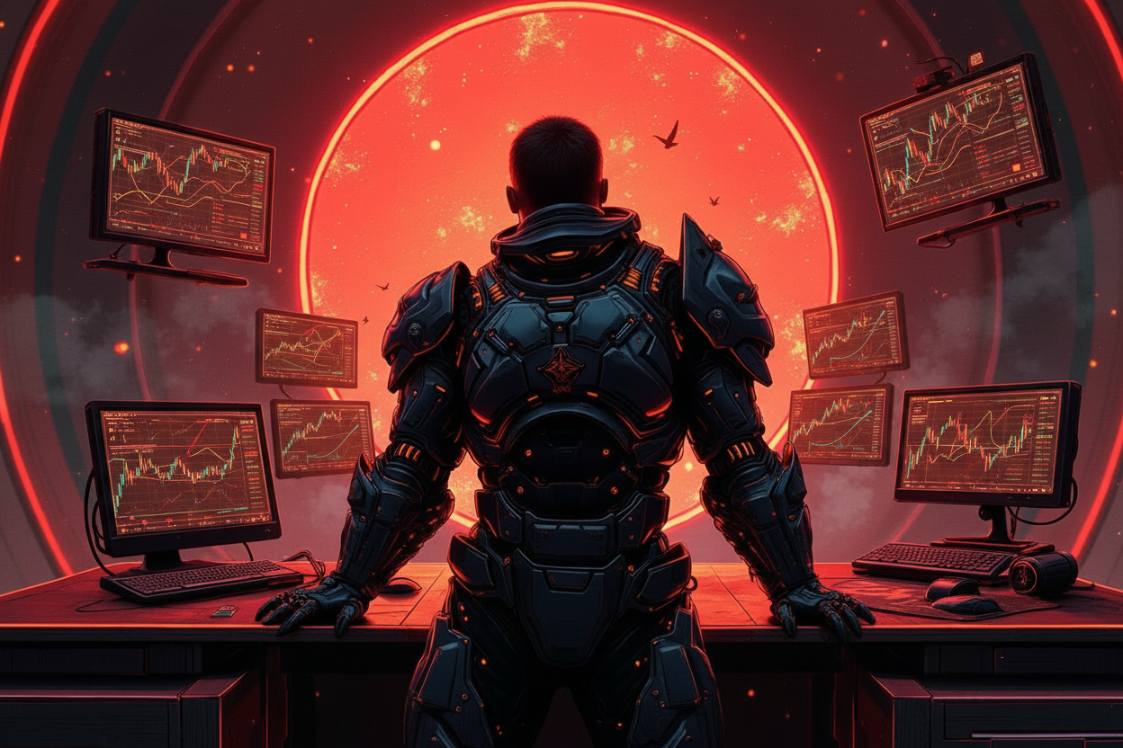 "Hanzo Alpha Trading system highlighting high-probability Forex and Gold trade setups"