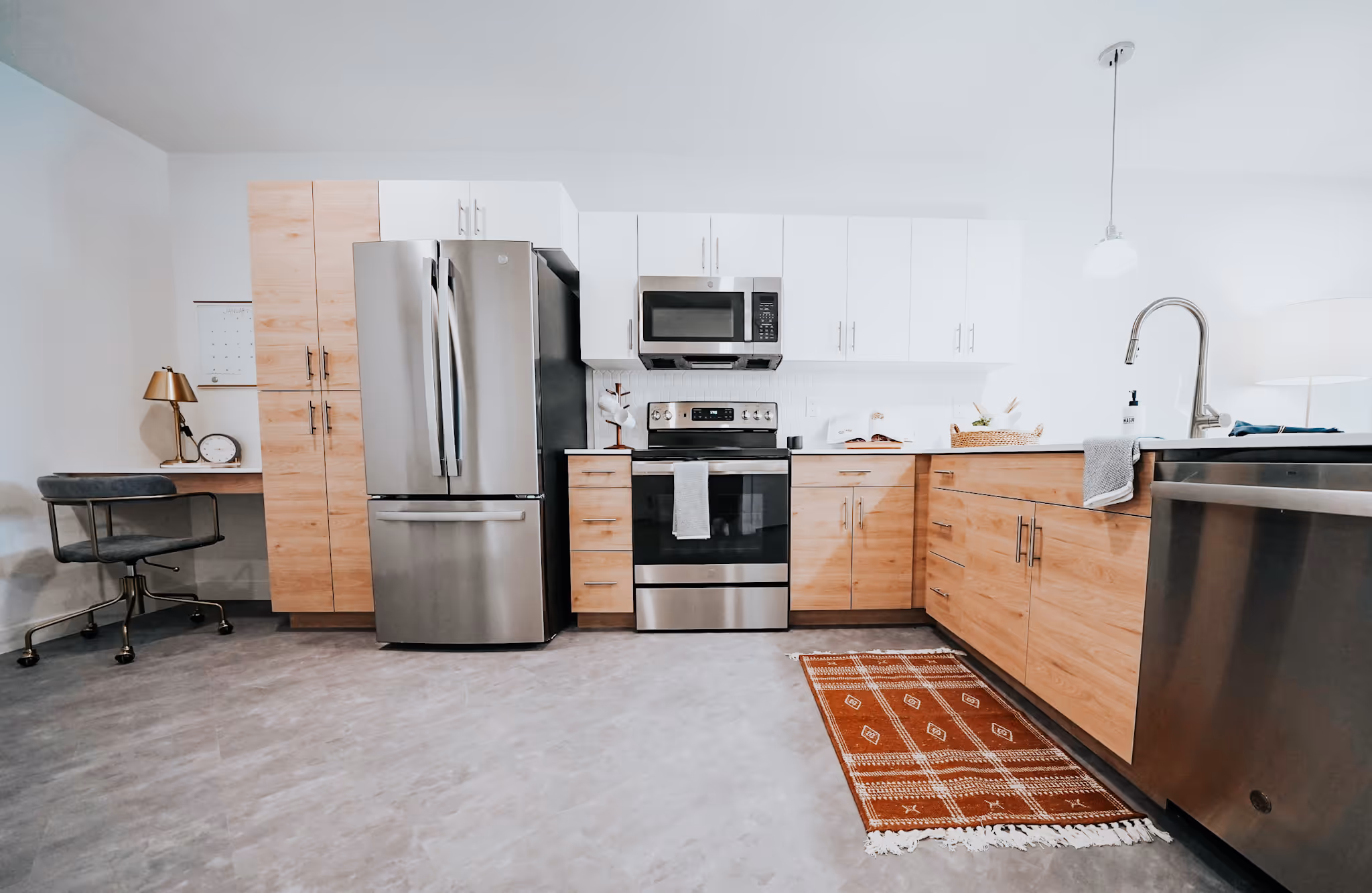 kitchen with stainless steel appliances
