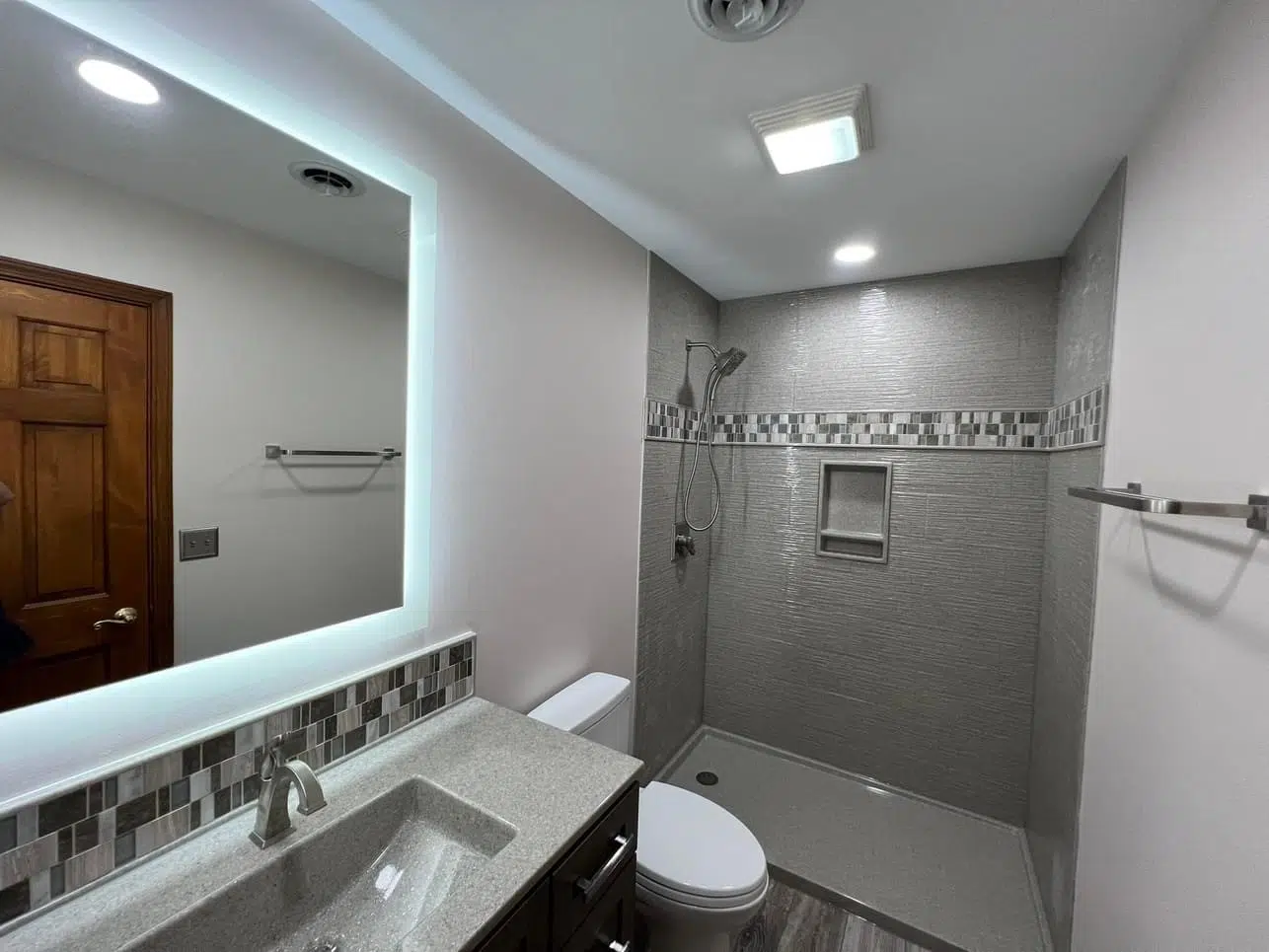 Modern Grey Walk-In Shower - Orlando