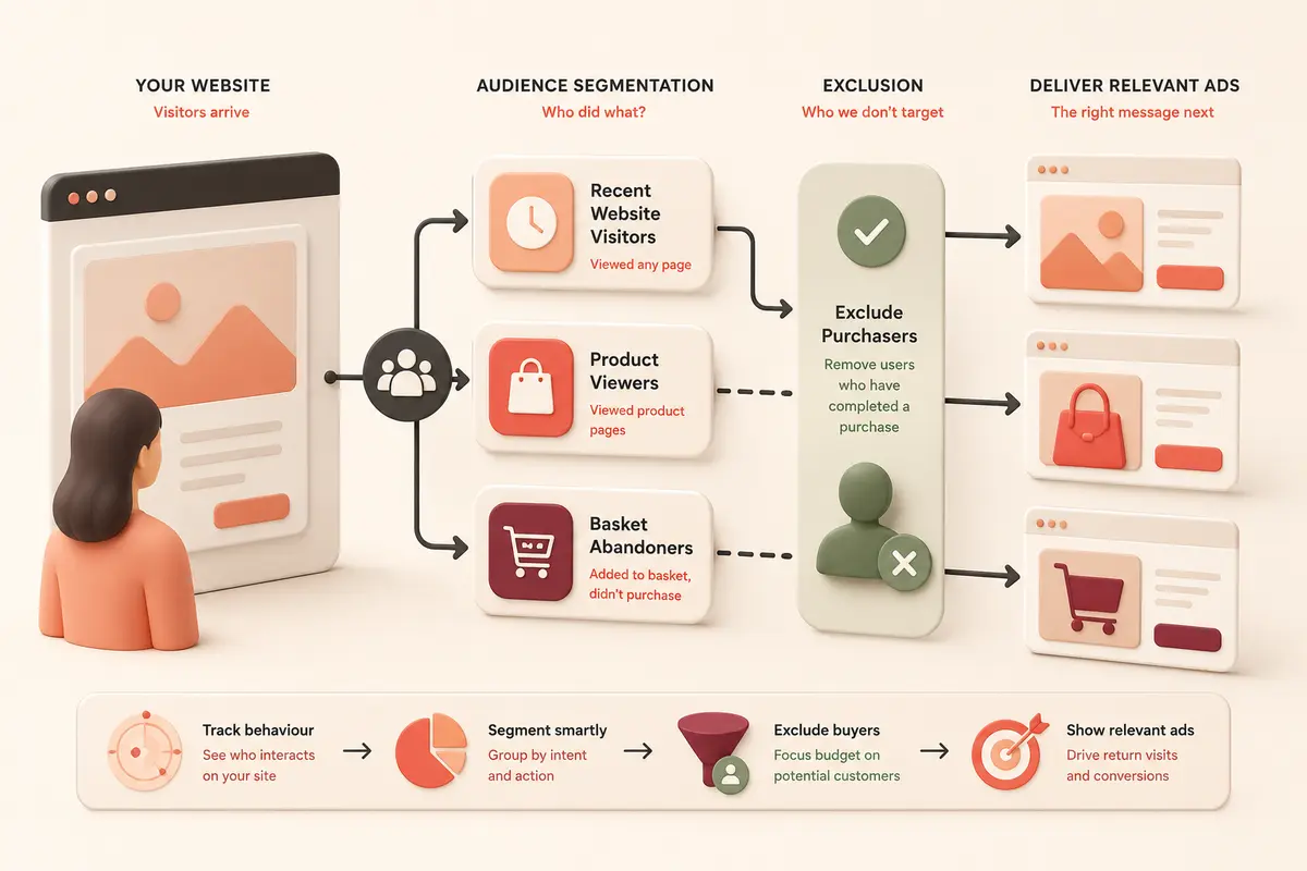 How to Build a Simple Meta Ads (Facebook, Instagram etc) Retargeting Campaign practical visual guide