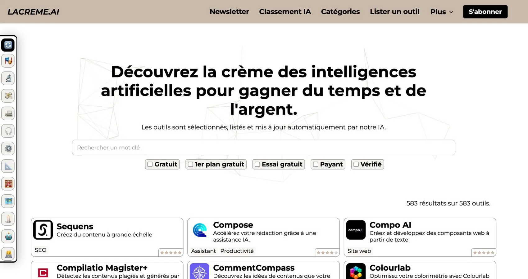 Lacreme.ai — site web
