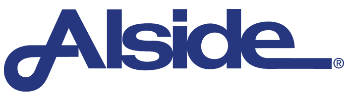 Alside company logo in blue text with a registered trademark symbol.