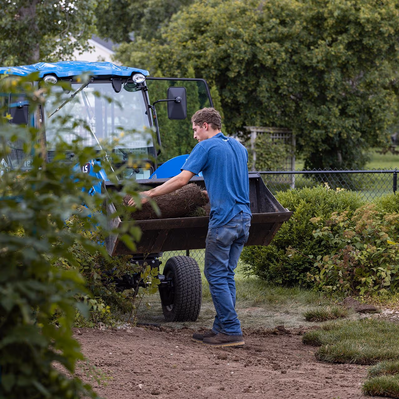Clean and polished lawn maintained by professional crew