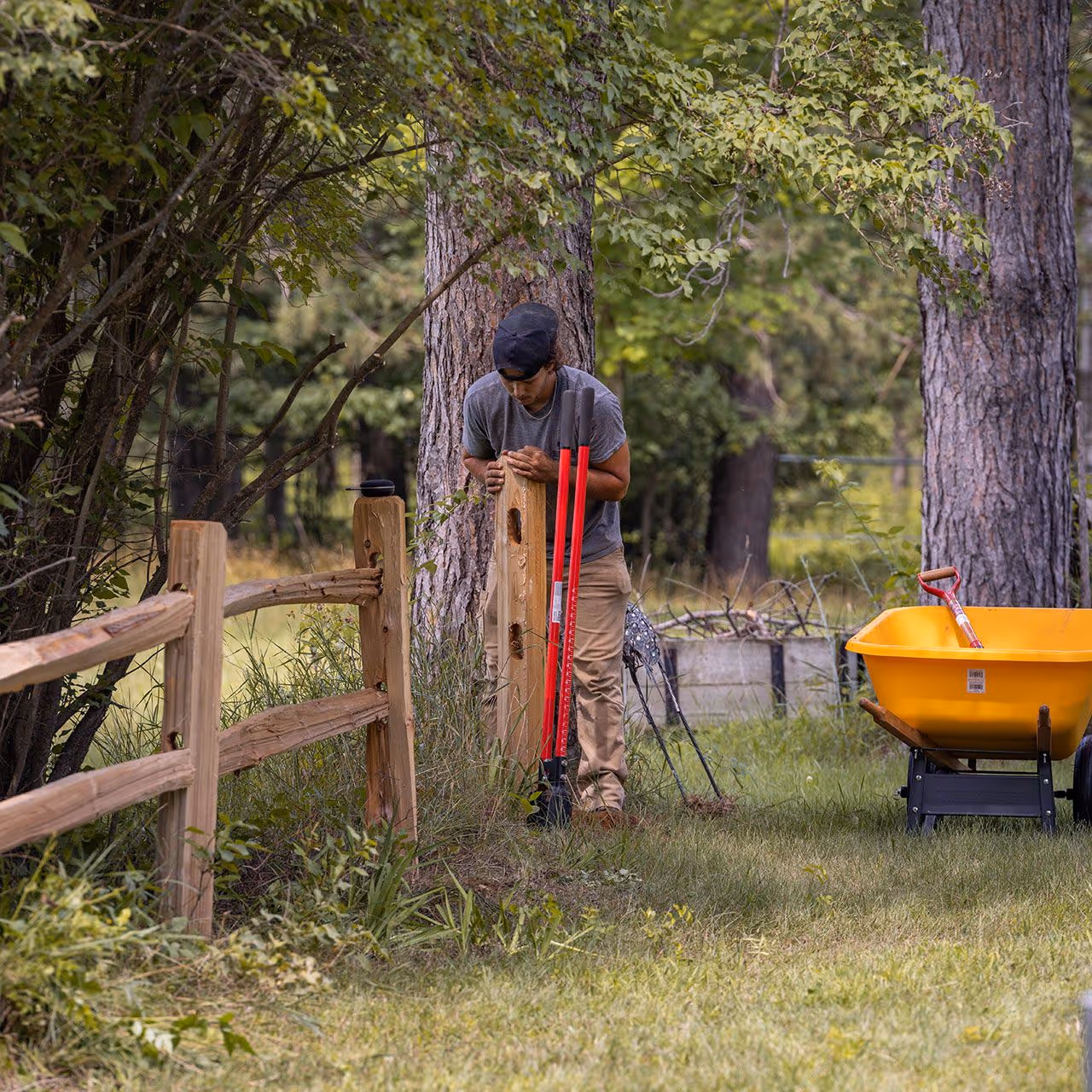 Outdoor maintenance equipment used for high quality landscaping services