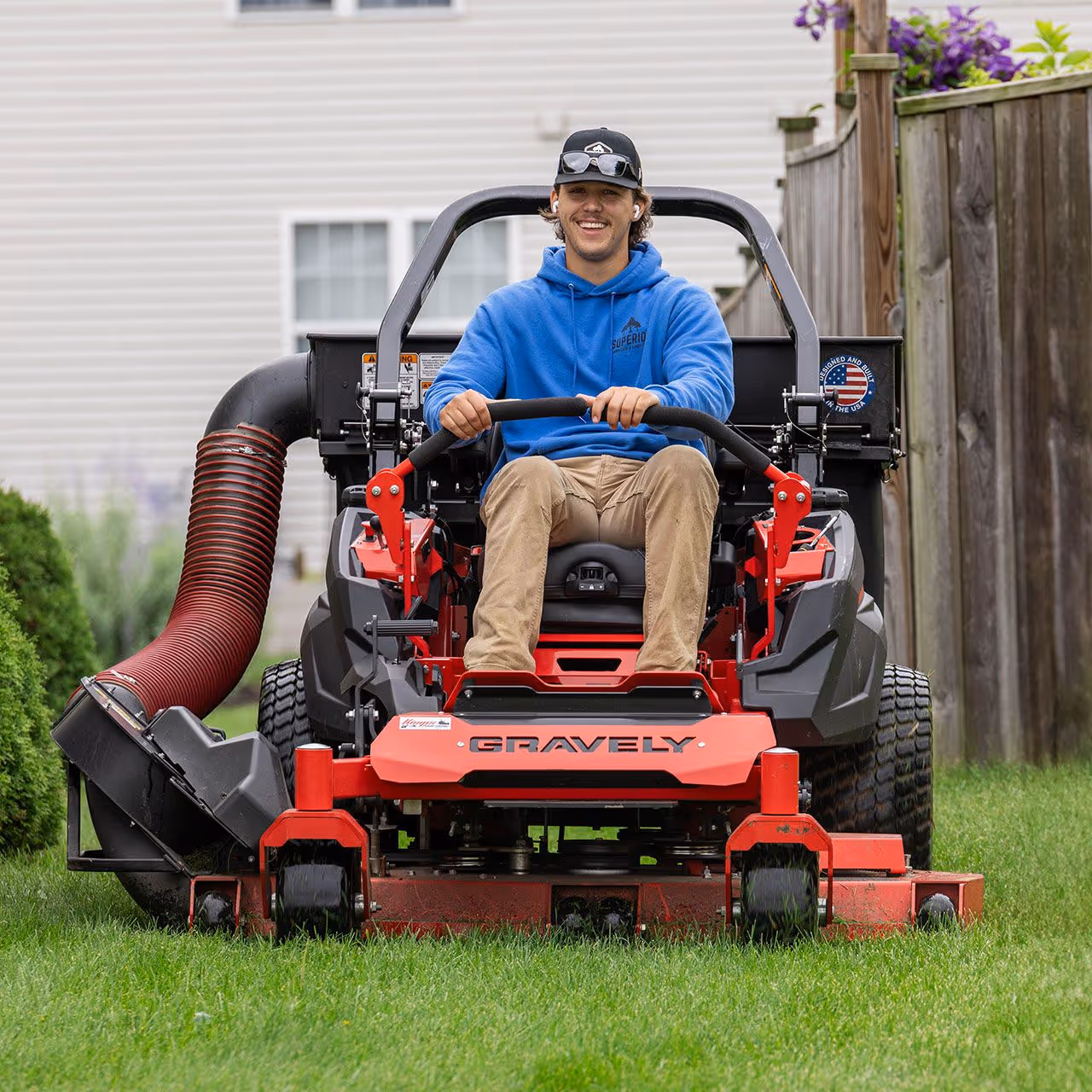 Superior Lawn Care and Landscaping team working on property maintenance