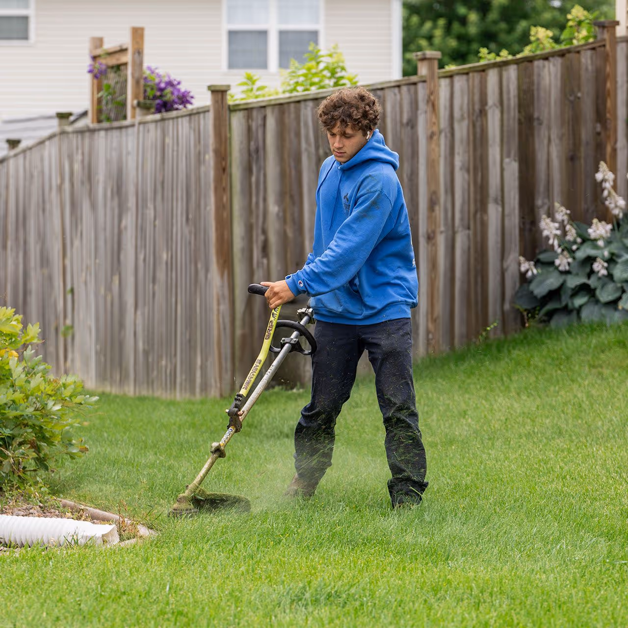 Professional lawn edging and trimming by Superior Lawn Care and Landscaping