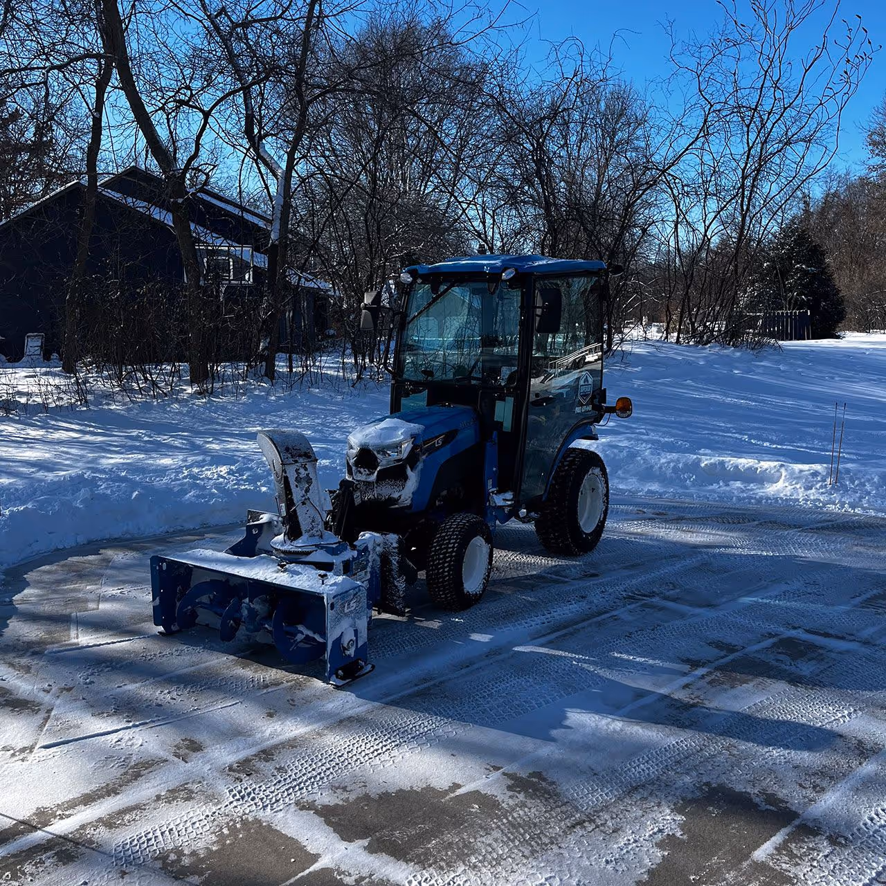 Snow removal service by Superior Lawn Care and Landscaping in Brown County