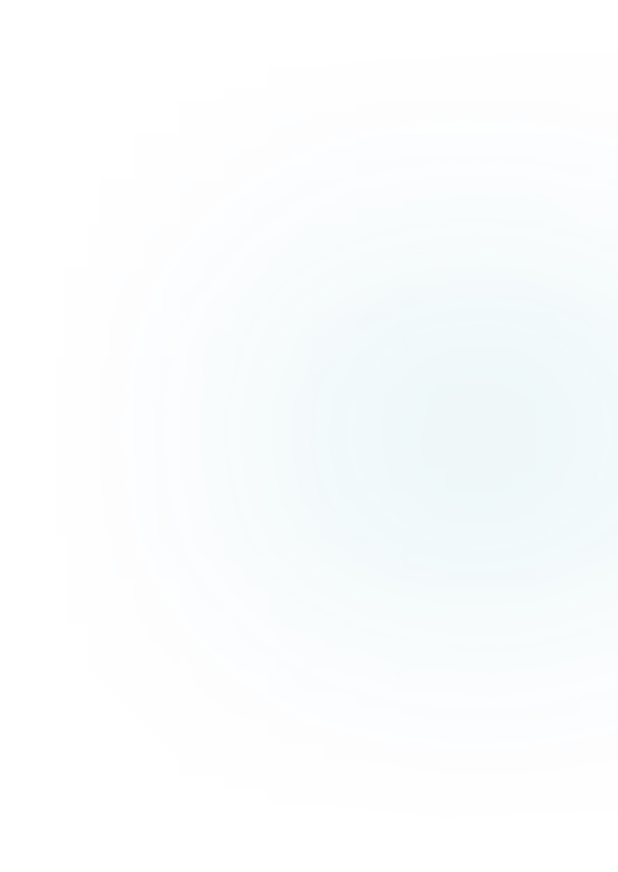 Bright teal concentric circles with a glowing effect on a black background.