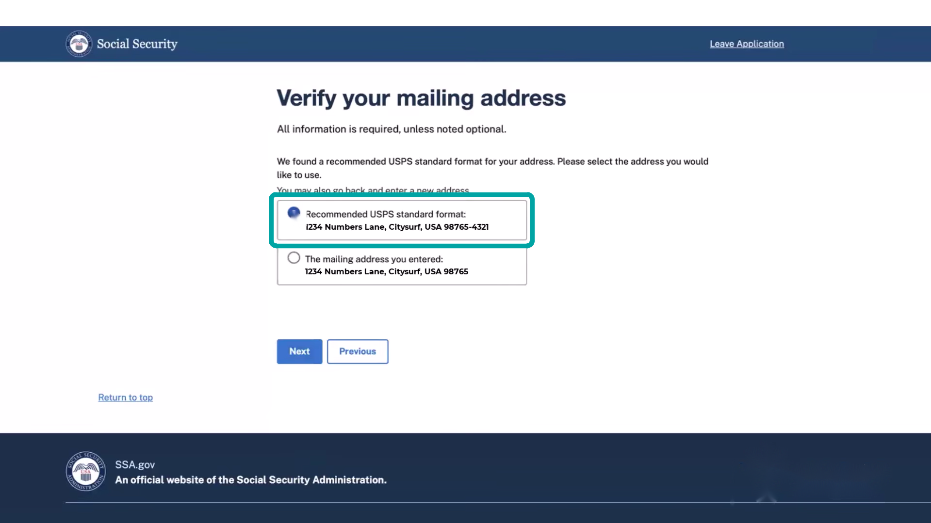 Medicare enrollment walkthrough — Step 12
