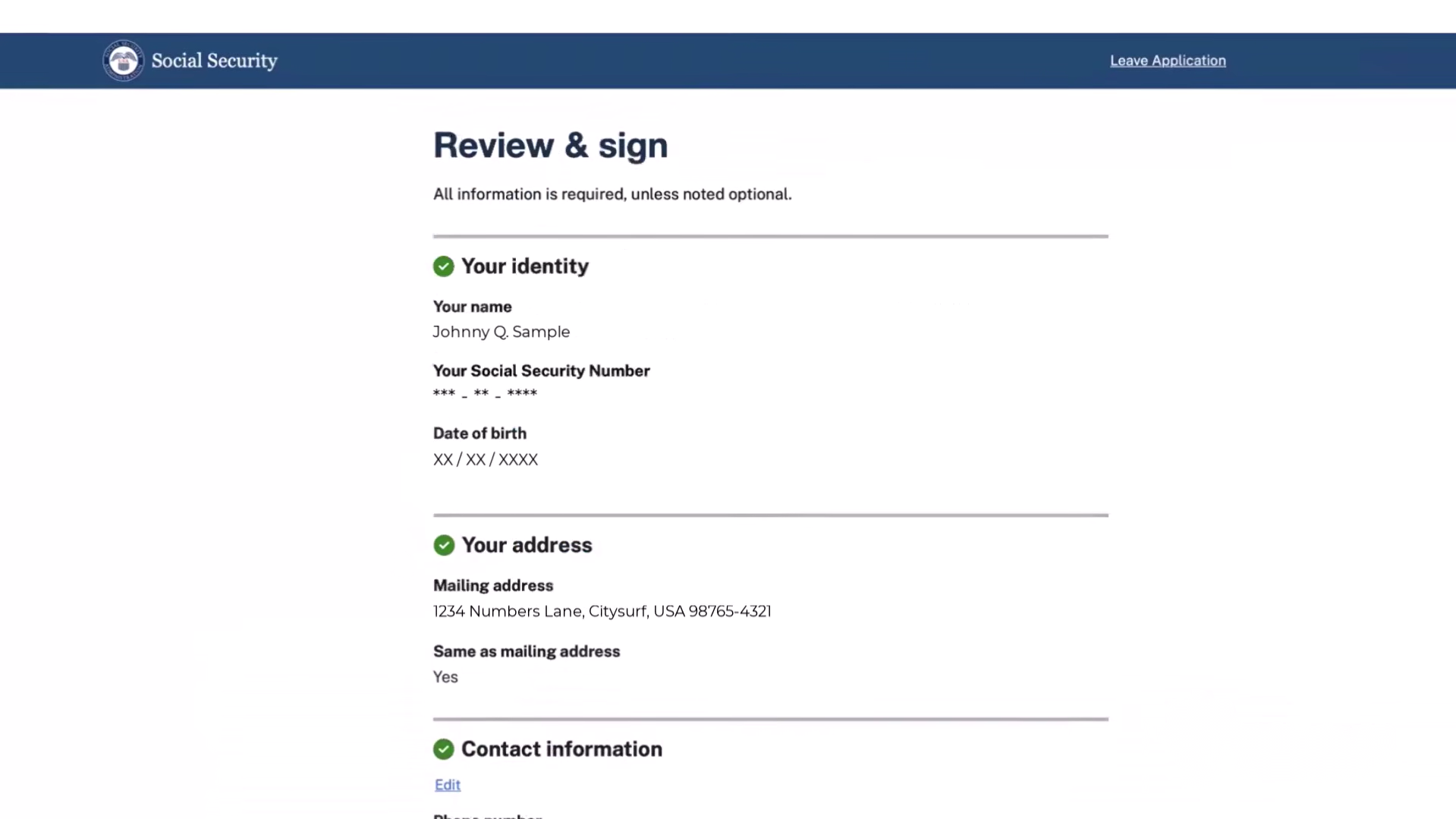 Medicare enrollment walkthrough — Step 17
