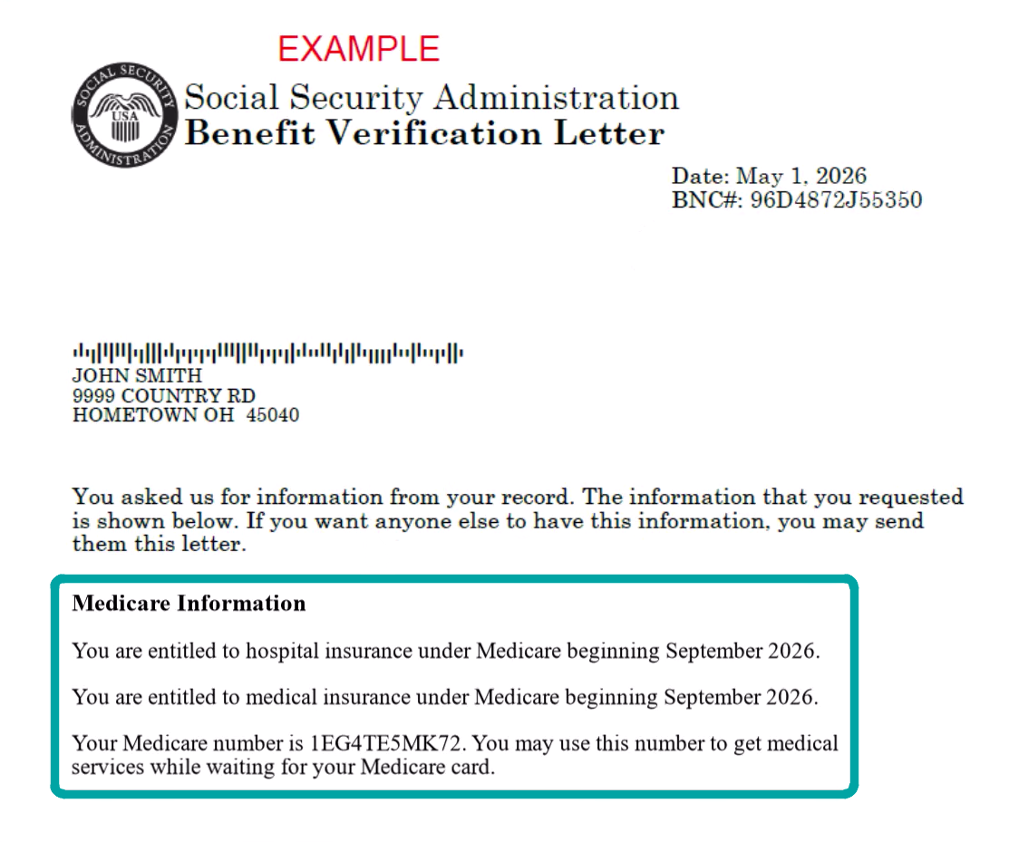 Medicare enrollment walkthrough — Step 26