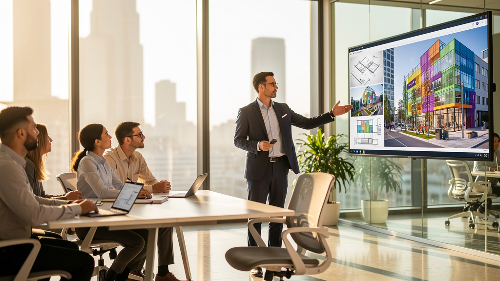 BIM professional leading technical training and development session