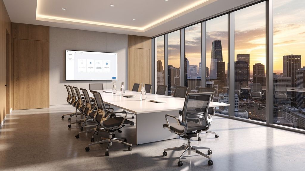 Modern conference room for professional candidate interviews