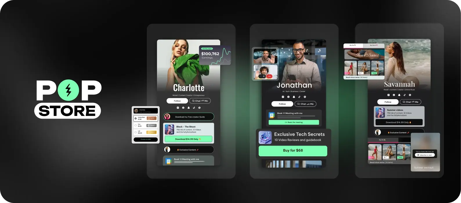 Pop.Store – Best for Monetization, Pay-Per-View, and Community Engagement