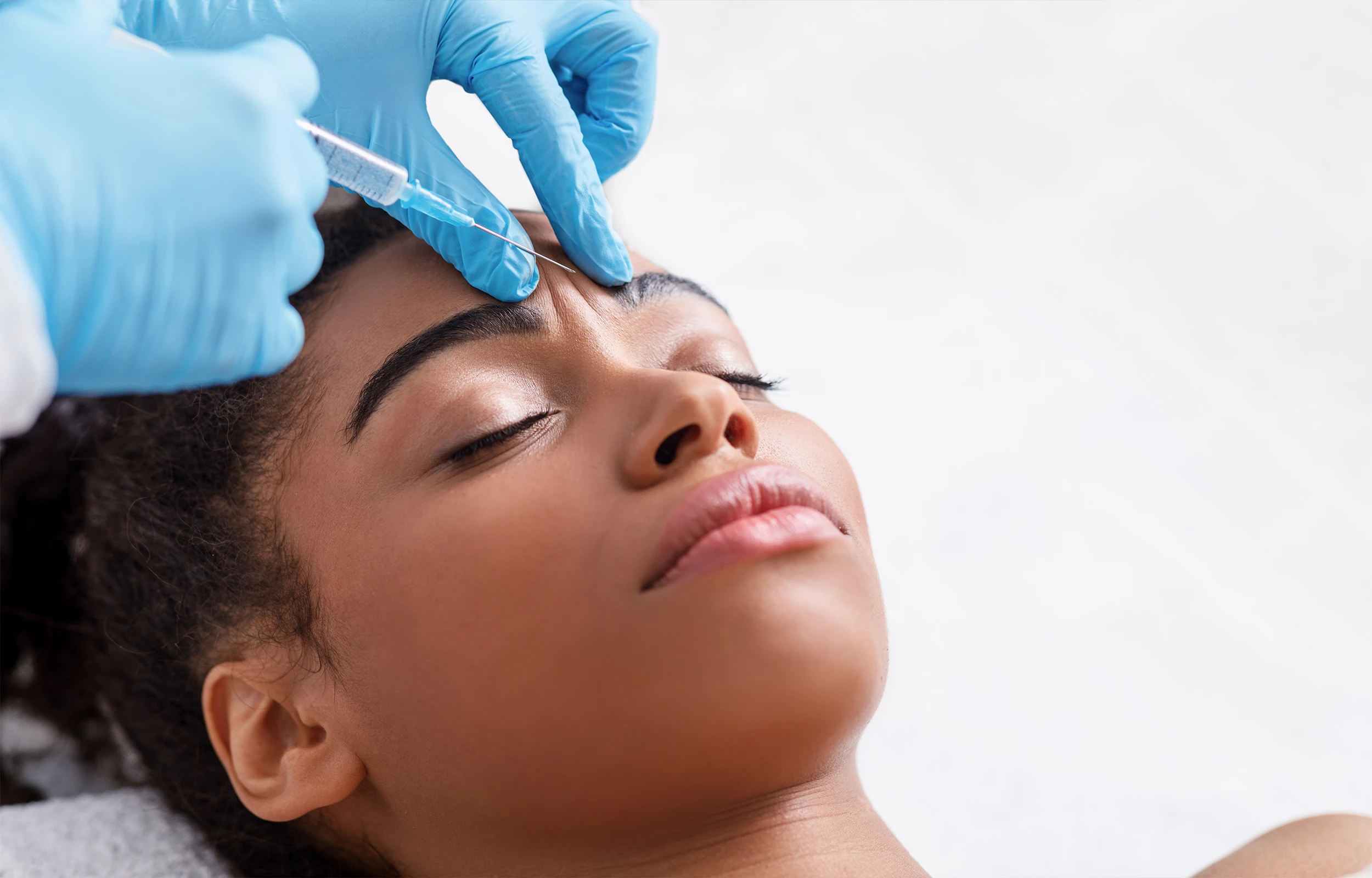 A woman getting Botox