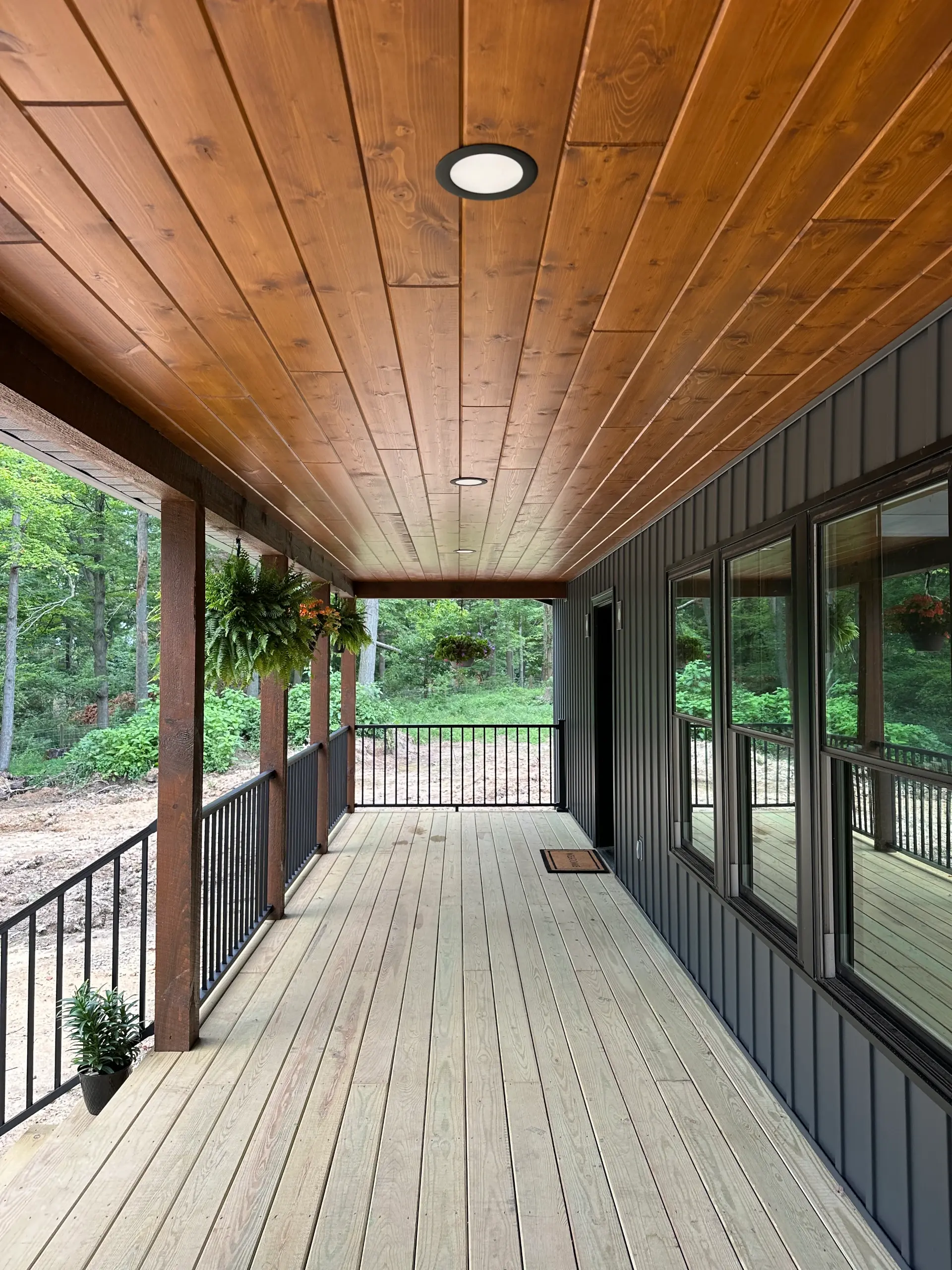 timber haven modular home front porch
