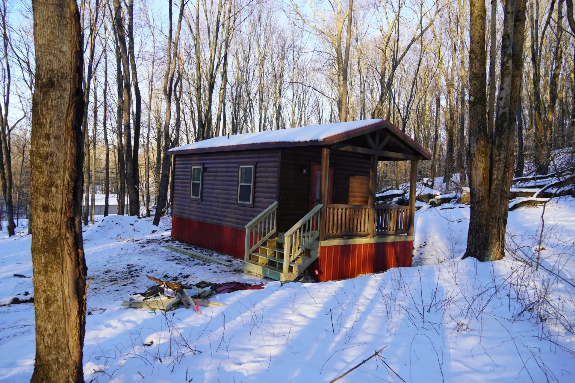 the alpine tiny home front