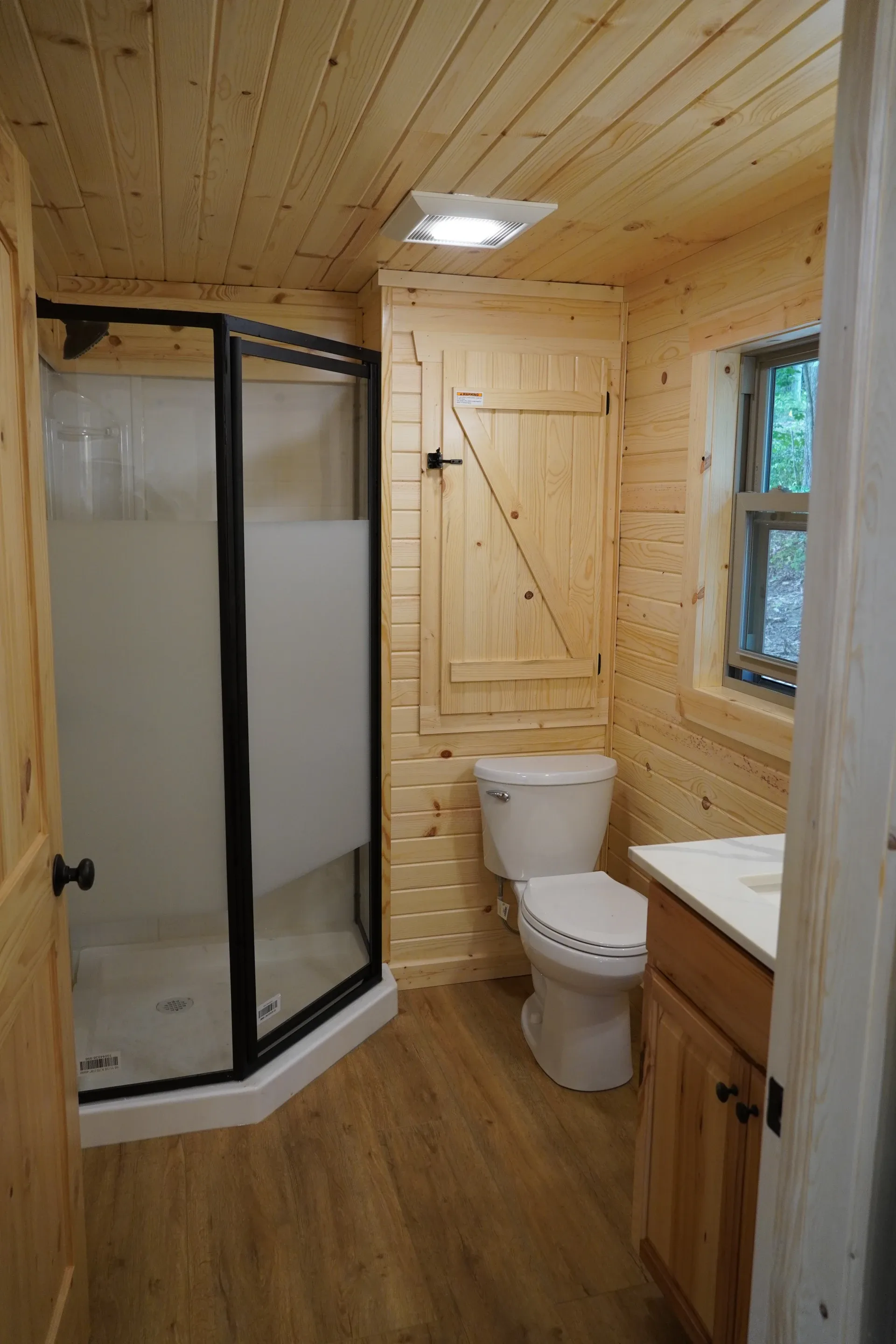 the aspen tiny home bathroom