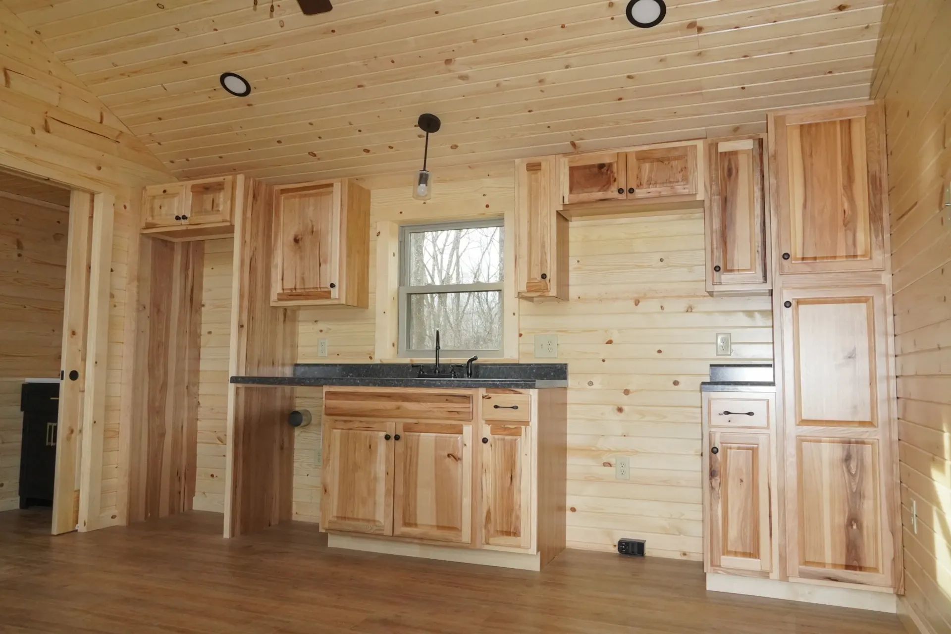 the aspen tiny home kitchen cabinets
